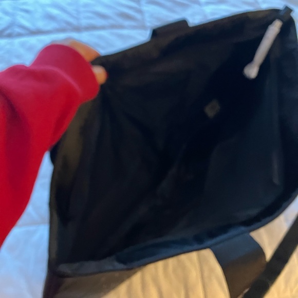 Victoria’s Secret VS rhinestone black sateen bling mega tote bag purse gym SALE - Picture 5 of 7